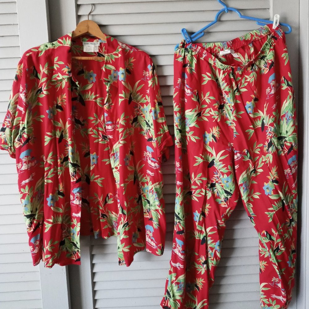 Resort Ready  -  Tropical Pants Suit